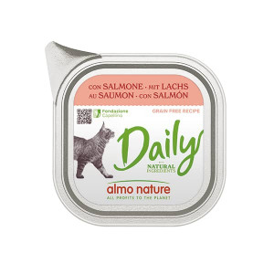 ALMO NATURE CAT DAILY SALMON konservi kaķiem Lasis 100g